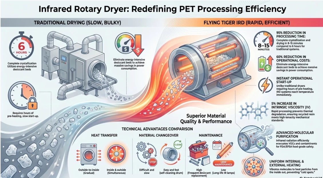 InfraredRotaryDryerRedefiningPETProcessingEfficiency